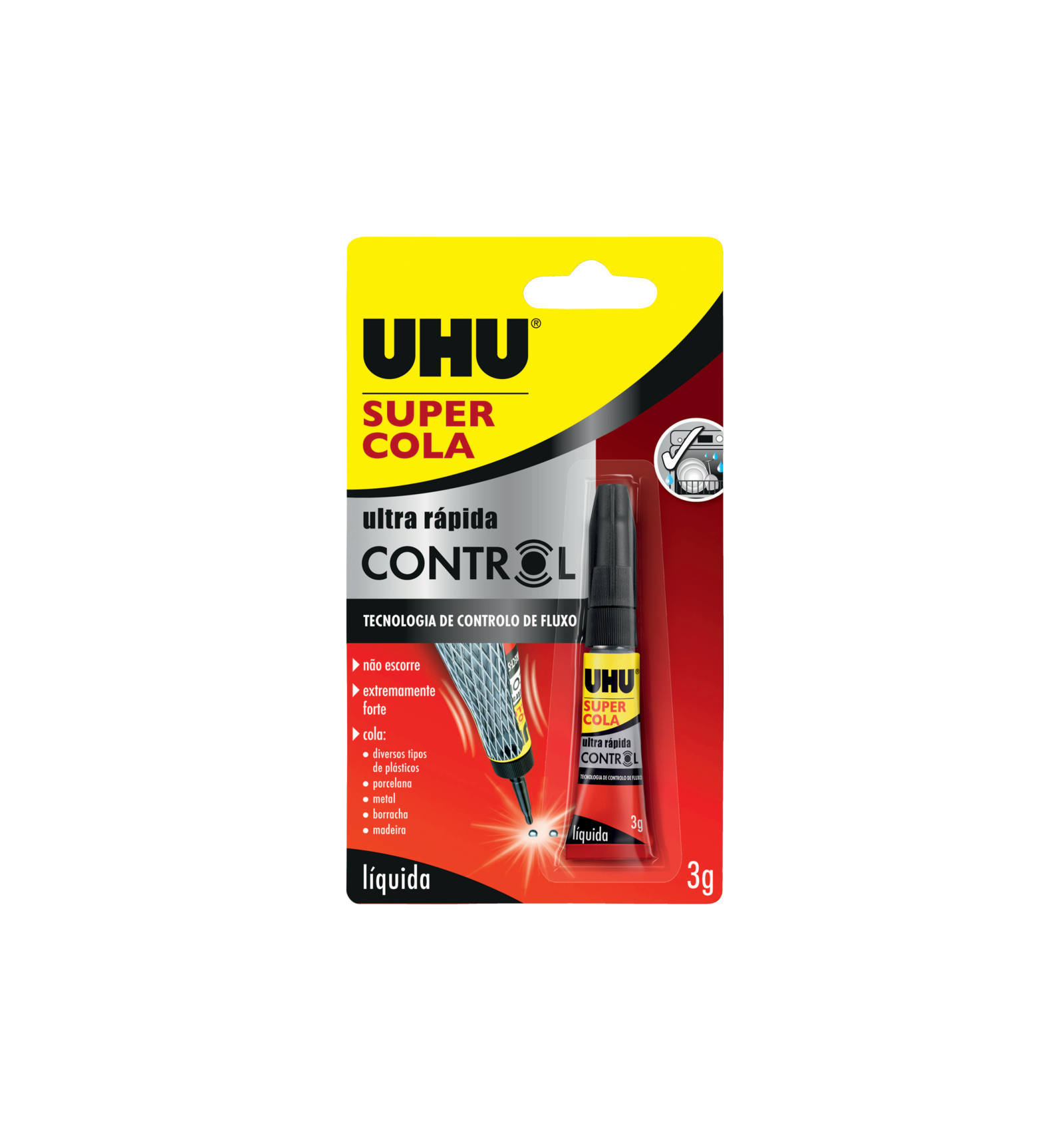 Uhu Super Colla Tubetto 3g – Adesivo Istantaneo Per Ceramica, Plastica, Metallo, Legno