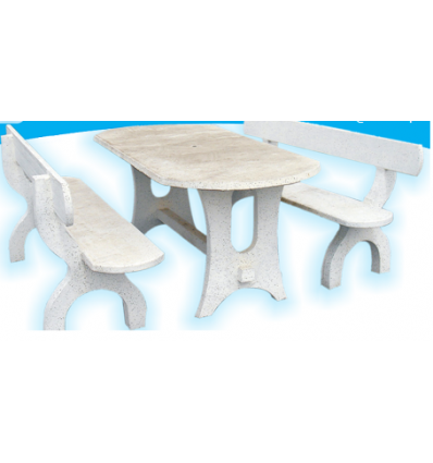 Mesa Cimento Oval